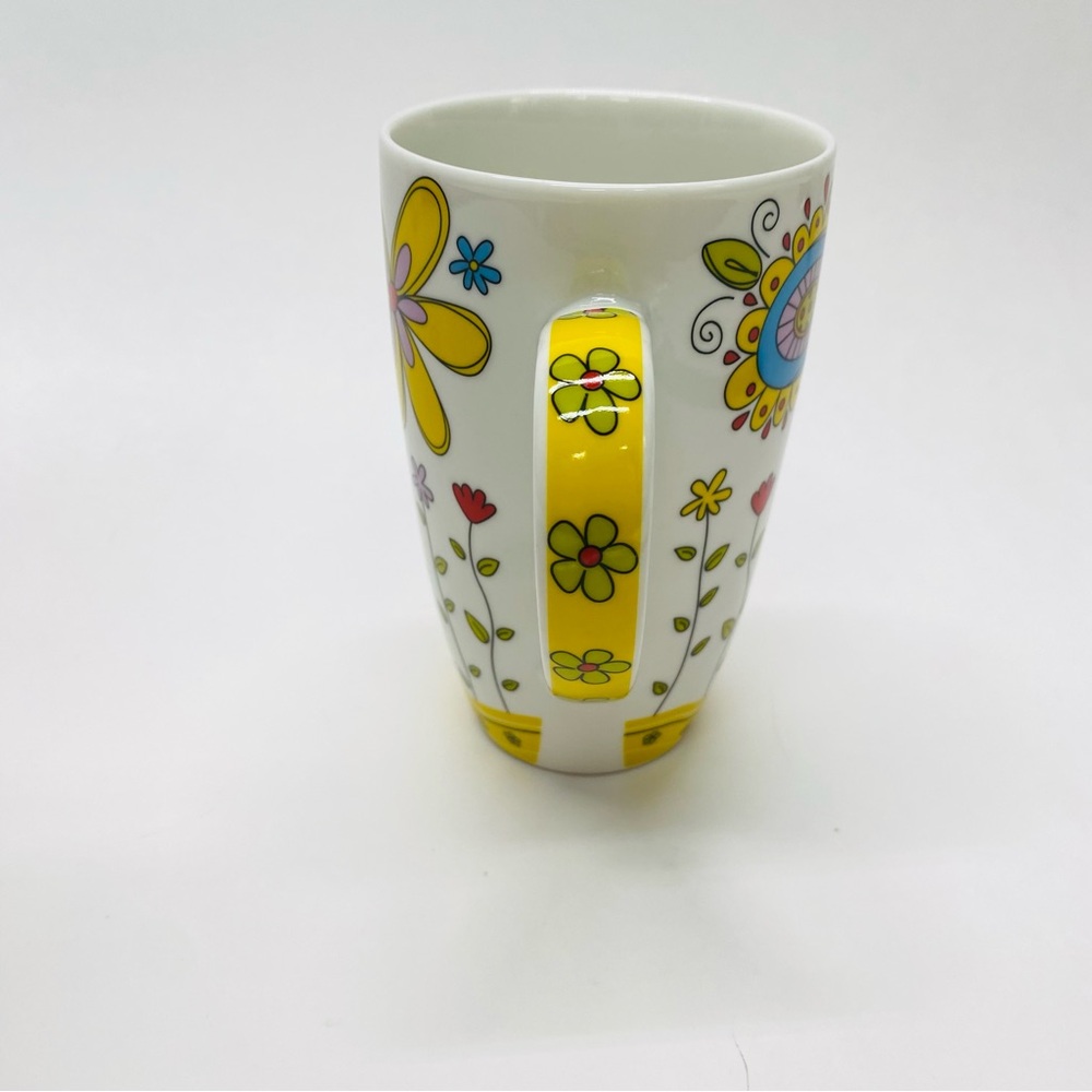 Burton + Burton Whirly Twirly Whimsical Floral Mug Coffee Cup - Picture 2 of 9